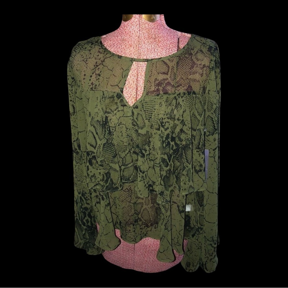 Jennifer Lopez Snakeskin Blouse